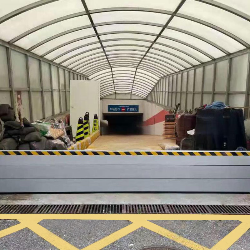 Water barrier for entrances and exits