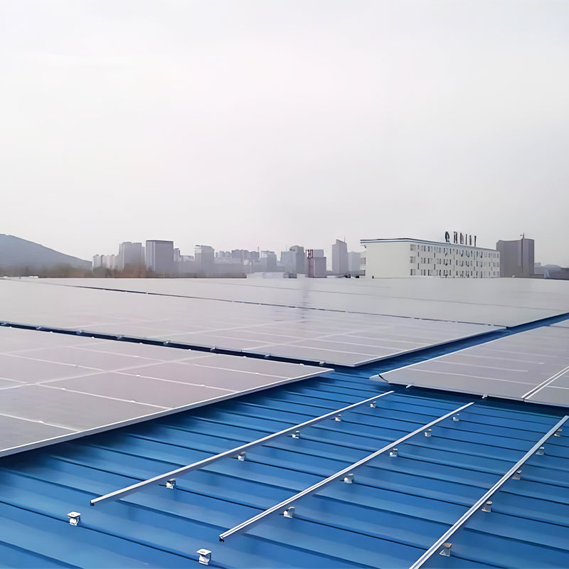 Color steel plate roof solar bracket