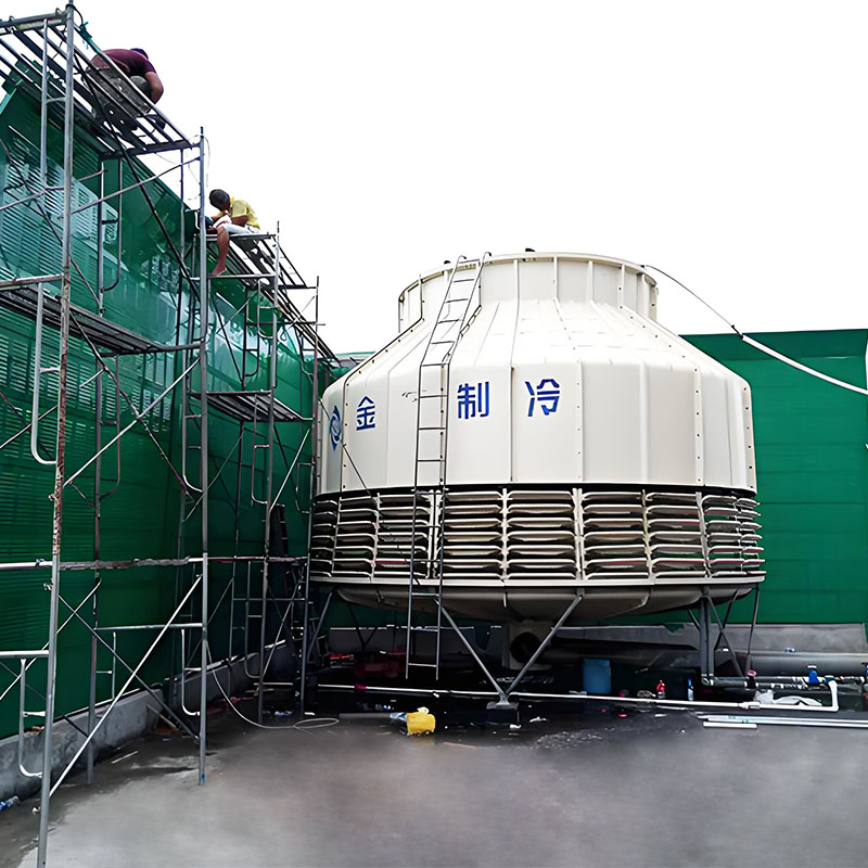 Cooling tower sound barrier