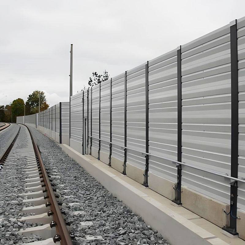 Railway sound barrier