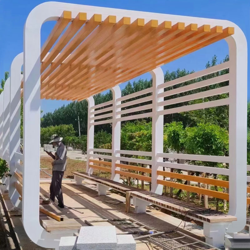 Stainless steel art pergola