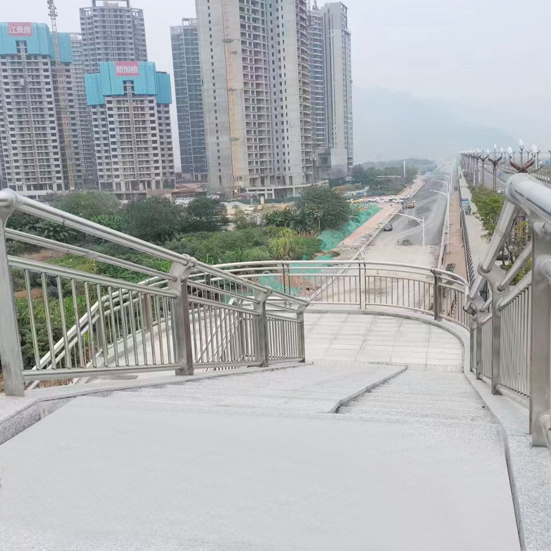 Stainless steel guardrail handrail