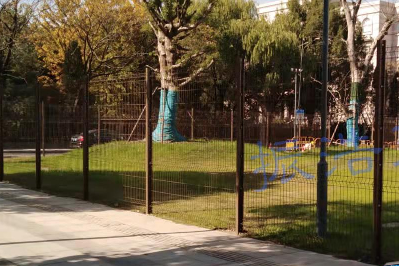 Wire mesh fence