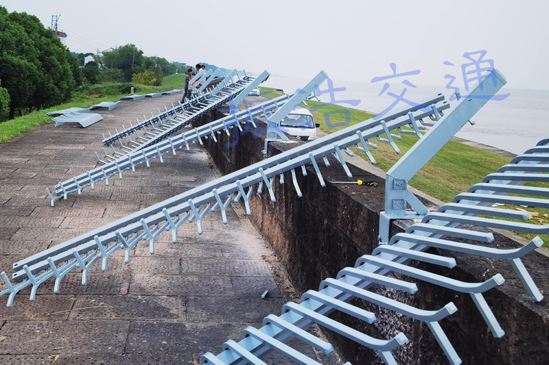 Steel guardrail